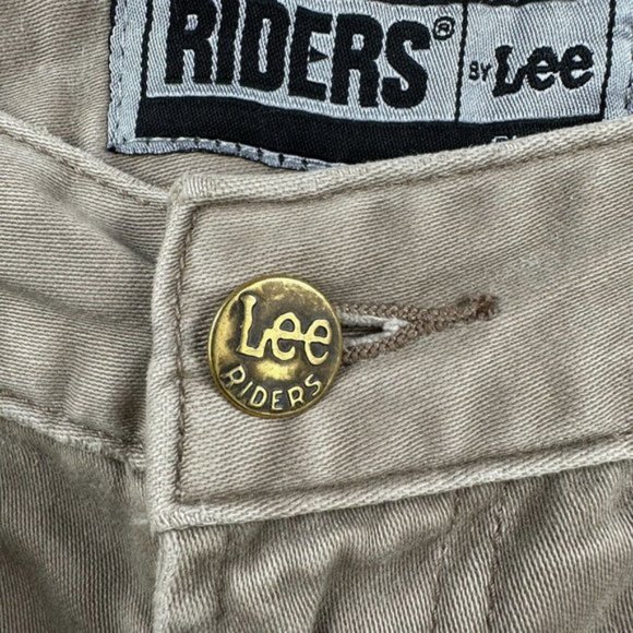 Riders By Lee Jeans Mens 44 Tan Beige Stretch Western Casual Denim Designer Zip - Picture 8 of 15